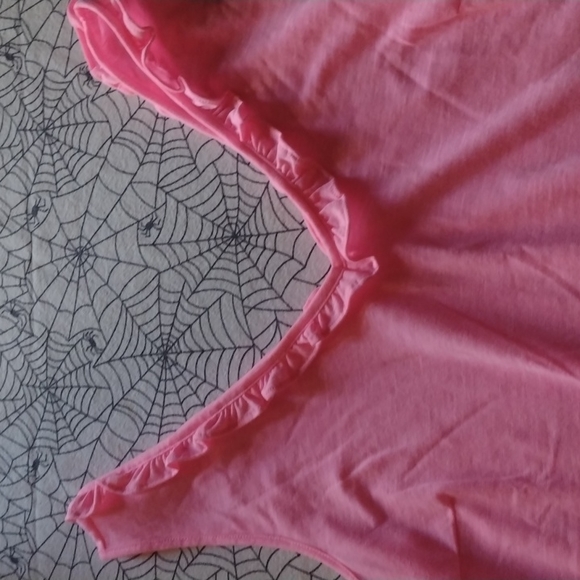 Lilly Pulitzer Pink Ruffle V-Neck Top - Picture 2 of 4